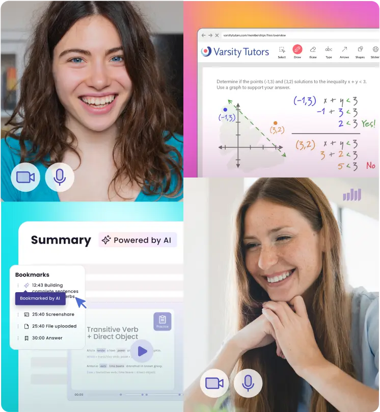 Students learning in an online classroom